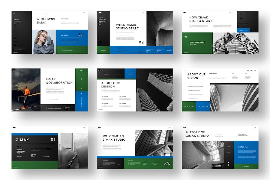 蓝色现代企业商业提案PPT模板 - 顶尖PPT