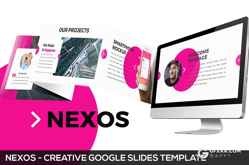 30页商务团队介绍工作汇报Google slides模板 5种配色方案 - 顶尖PPT