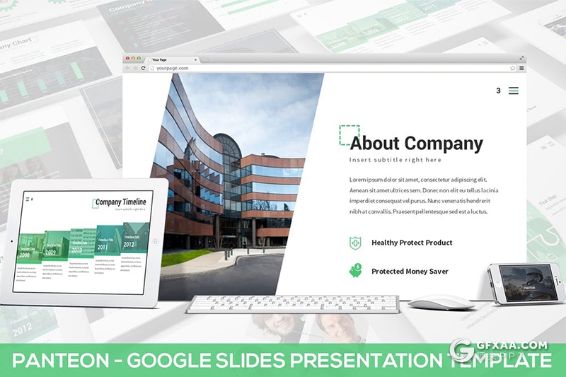 30页3种配色地产公司年终汇报Google slides模板 - 顶尖PPT