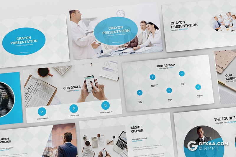 107页欧美风格项目展示企业团队介绍ppt年终工作汇报总结PPT模板 - 顶尖PPT