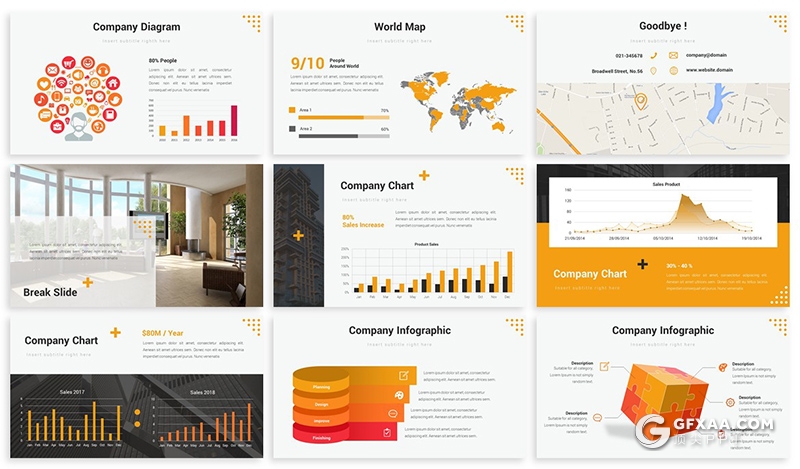 30页3种配色年终工作汇报团队人员介绍keynote模板 - 顶尖PPT