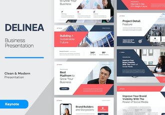 现代商业业务Keynote主题演讲模板 - 顶尖PPT