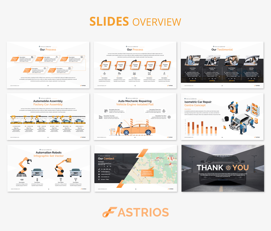 汽车行业相关展示PPT模板 - 顶尖PPT