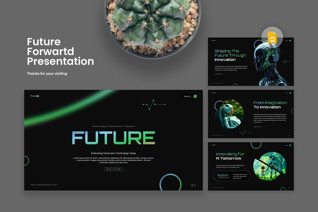 科技技术未来PPT模板 - 顶尖PPT