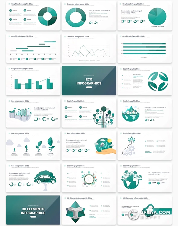 117页高端商务图形设计工作汇报分析keynote模板 10种主题配色 - 顶尖PPT