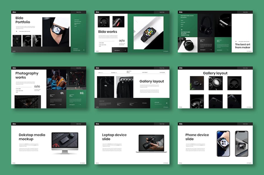 智能产品发布会细节展示国外PPT模板 - 顶尖PPT