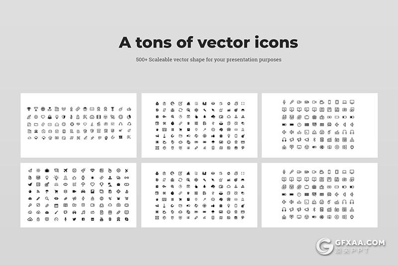 50页橙色创意多边形组合设计商务通用PPT模板 - 顶尖PPT