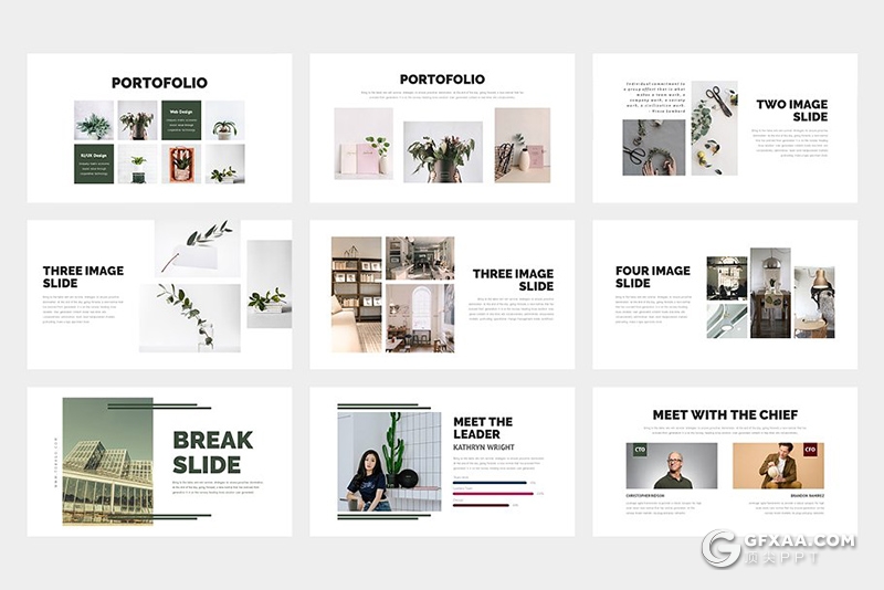 62页简约商务多用途ppt模板 黑白两种底色 - 顶尖PPT