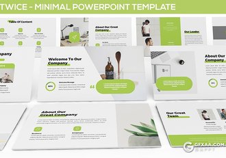 30页3种配色扁平化简约风格团队公司介绍PPT模板 - 顶尖PPT