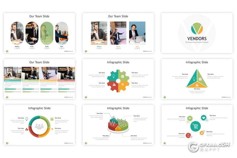 32页国外商务年终工作汇报新年计划PPT模板 5种主题配色 - 顶尖PPT