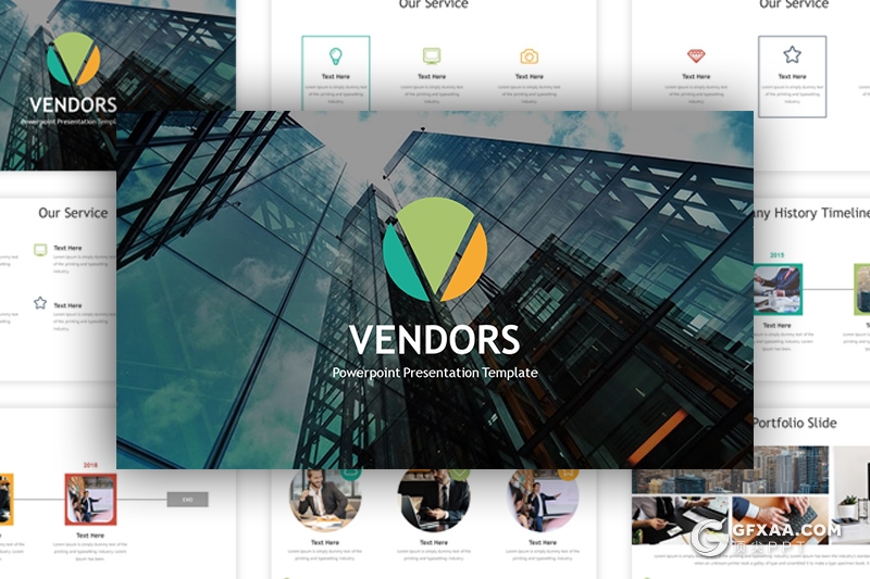 32页国外商务年终工作汇报新年计划PPT模板 5种主题配色 - 顶尖PPT