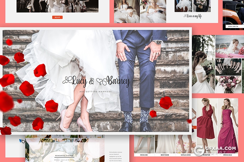 30页婚礼活动策划婚纱摄影介绍展示keynote模板 - 顶尖PPT