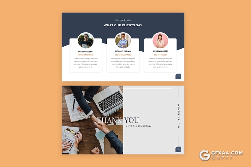 38页商务主题演讲公司团队人员介绍keynote模板 - 顶尖PPT