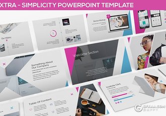 30页3种配色简约商务通用PPT模板 - 顶尖PPT