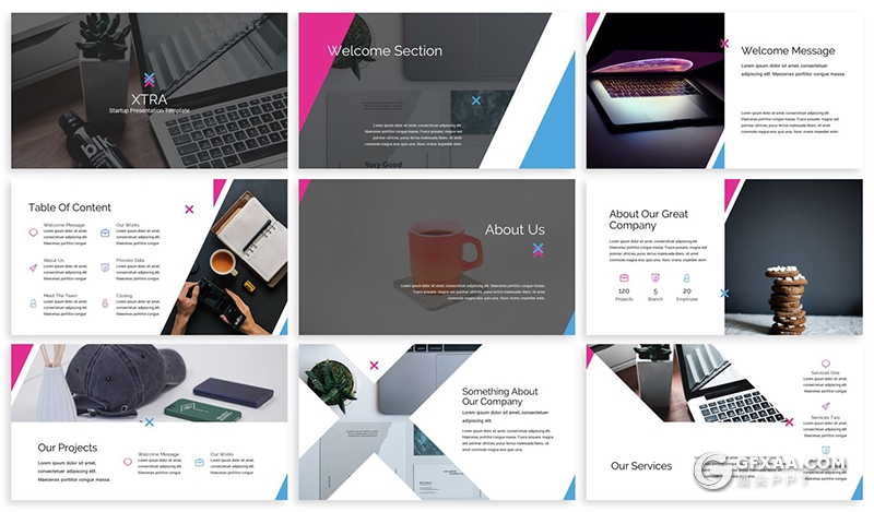 30页3种配色简约商务通用PPT模板 - 顶尖PPT