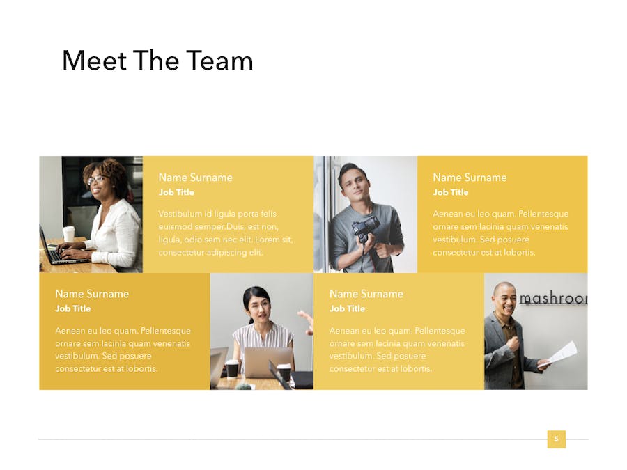 4:3尺寸国外公司人员介绍keynote模板 - 顶尖PPT