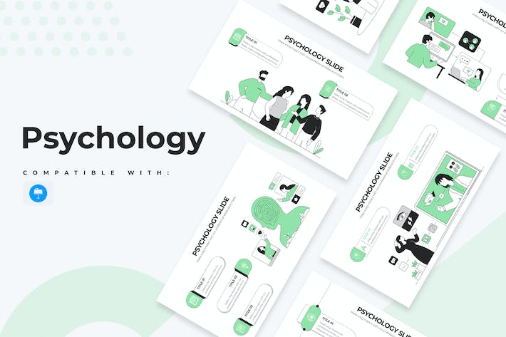 医学心理健康教育绿色清新医疗科普Keynote模板 - 顶尖PPT