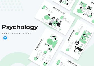 医学心理健康教育绿色清新医疗科普Keynote模板 - 顶尖PPT