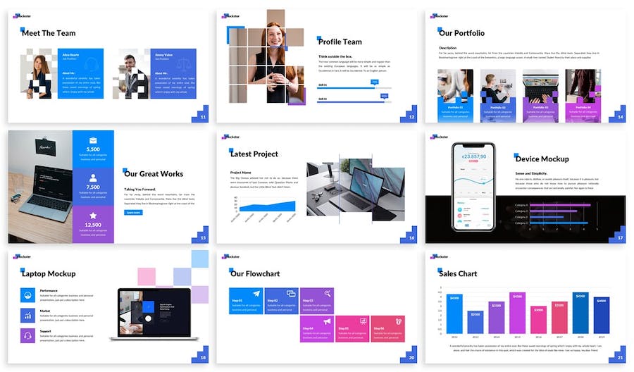 蓝色科技区块链技术PPT模板 - 顶尖PPT