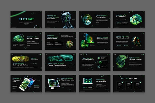 科技技术未来PPT模板 - 顶尖PPT