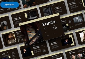 黑金搭配产品展示企业介绍国外keynote模板 - 顶尖PPT