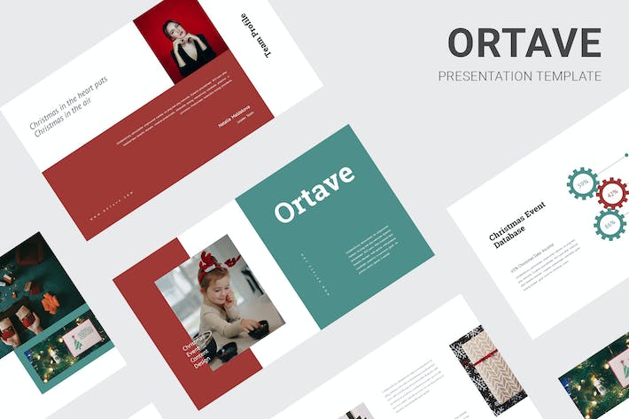 圣诞节活动圣诞新年快乐祝福keynote模板 - 顶尖PPT