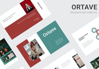 圣诞节活动圣诞新年快乐祝福keynote模板 - 顶尖PPT