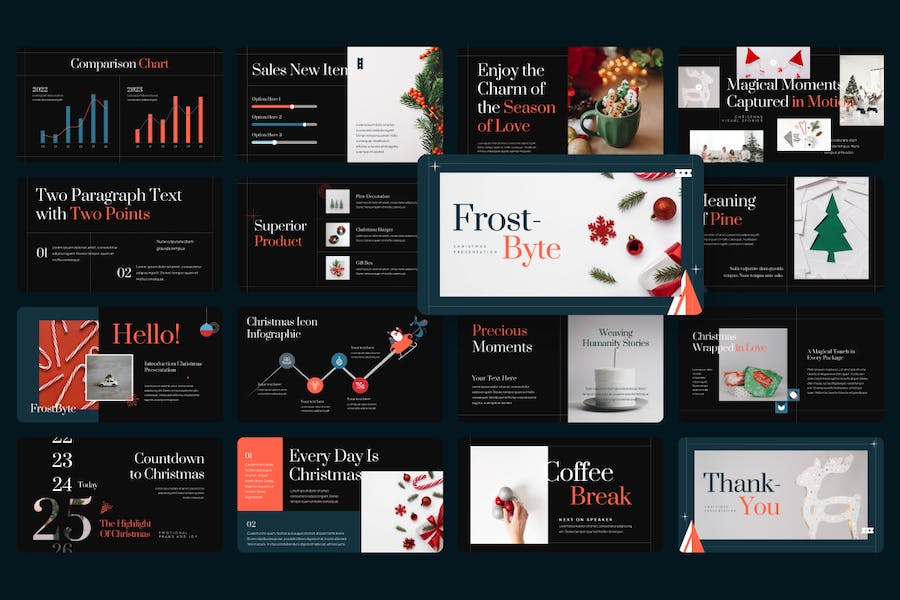 圣诞节主题演讲Keynote模板 - 顶尖PPT