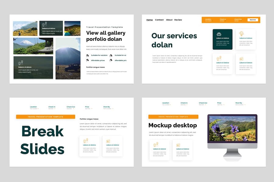 专业多用途旅游行业Keynote演示模板 - 顶尖PPT
