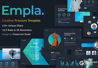 144页黑底蓝绿渐变高端商务PPT模板商务逻辑图形设计PPT模板 - 顶尖PPT