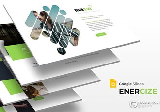 30页扁平化商务团队介绍工作汇报Google slides模板 5种主题配色 - 顶尖PPT