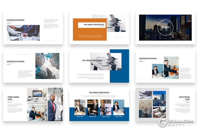 62页国外简约风格商务多用途PPT模板 - 顶尖PPT