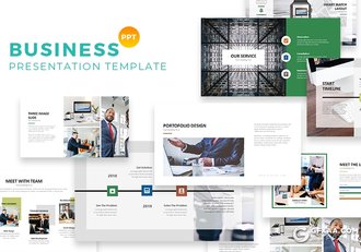 62页国外简约风格商务多用途PPT模板 - 顶尖PPT