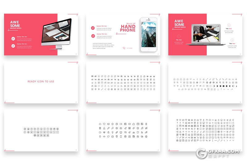 60页粉色欧美商务企业团队介绍工作总结汇报keynote模板 - 顶尖PPT