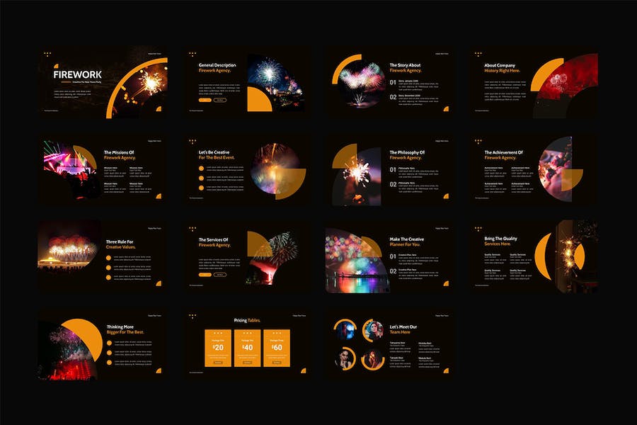 新年晚会烟火表演活动组织实施PPT模板 - 顶尖PPT