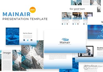 35页水资源保护水资源公司项目介绍PPT模板 - 顶尖PPT