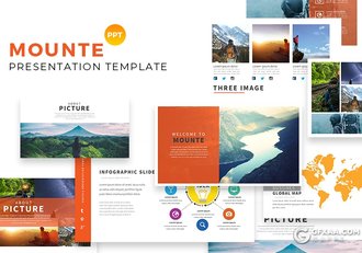 38页户外冒险介绍分析展示PPT模板 - 顶尖PPT