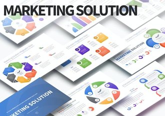 营销策划信息图形PPT模板 - 顶尖PPT