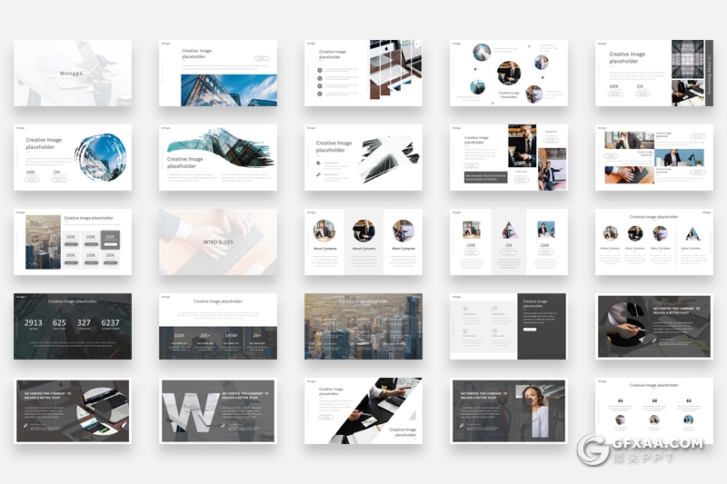 89页黑白配色商务风格工作计划汇报多用途PPT模板 - 顶尖PPT
