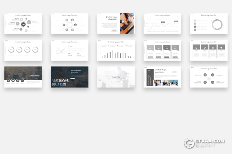 89页黑白配色商务风格工作计划汇报多用途PPT模板 - 顶尖PPT