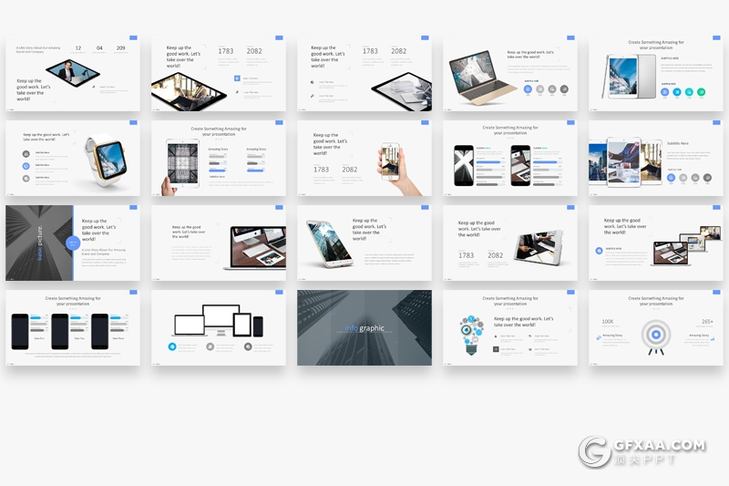 146页扁平化国外商务通用ppt模板商务图形工作汇报ppt模板 - 顶尖PPT