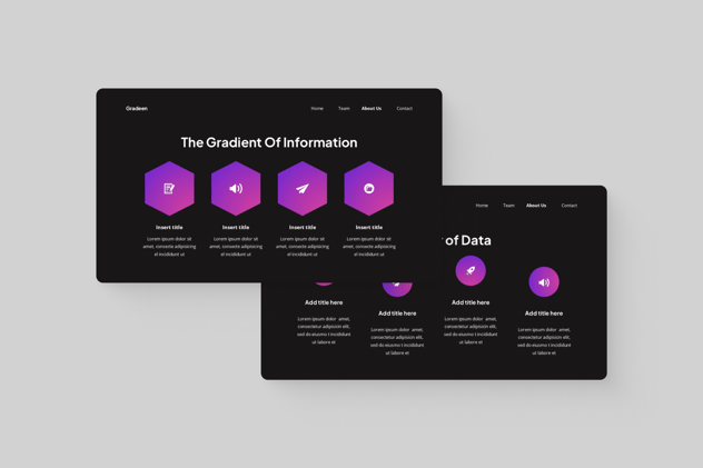 渐变配色项目合作PPT模板 - 顶尖PPT