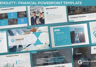 30页3种配色扁平化商务风格企业介绍工作汇报ppt模板 - 顶尖PPT