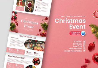 圣诞节活动策划推广方案Keynote模板 - 顶尖PPT