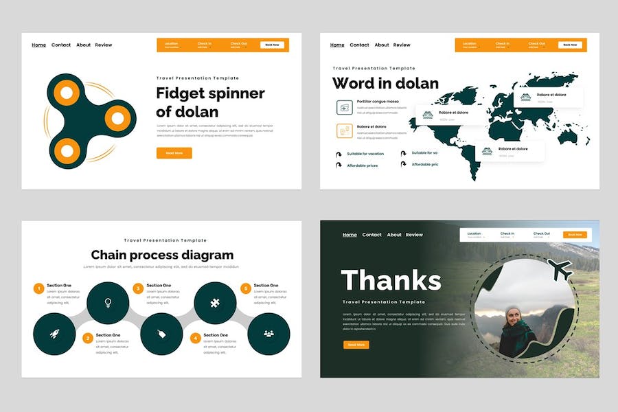 专业多用途旅游行业Keynote演示模板 - 顶尖PPT