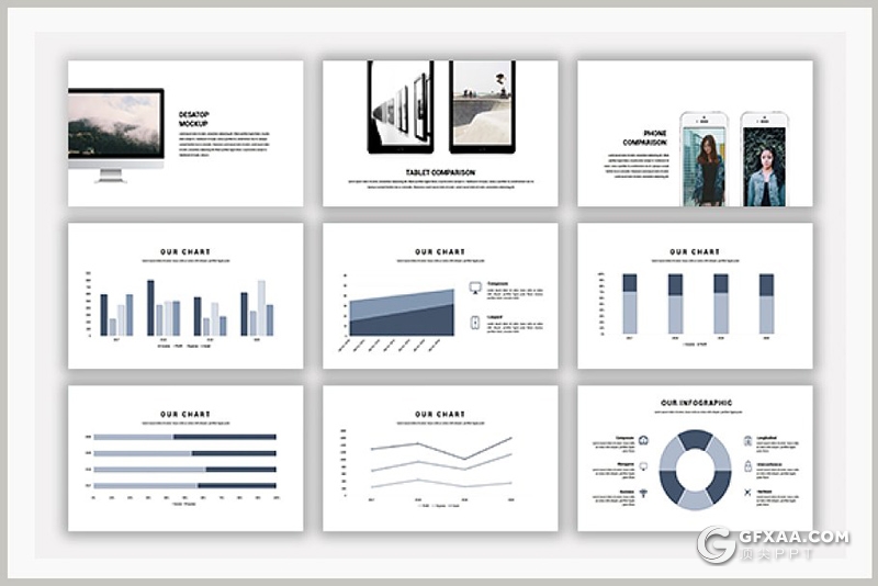 99页国外极简风格商务多用途PPT模板 - 顶尖PPT