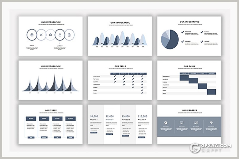 99页国外极简风格商务多用途PPT模板 - 顶尖PPT