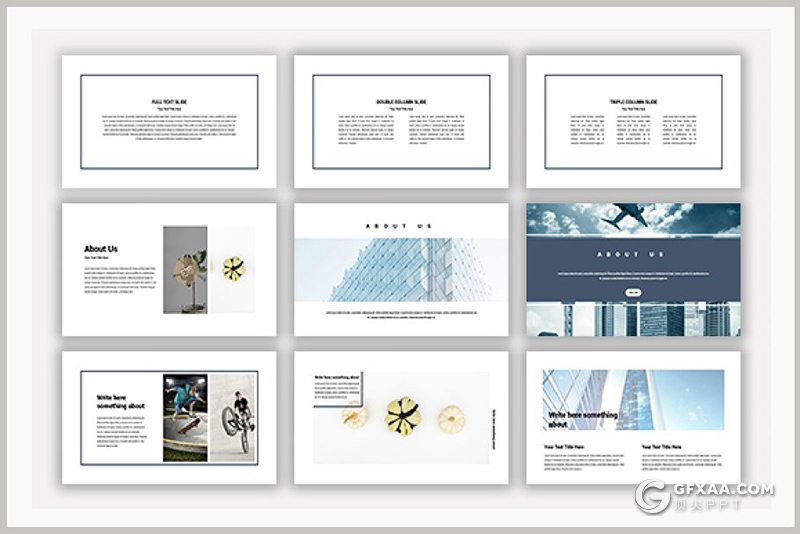 99页国外极简风格商务多用途PPT模板 - 顶尖PPT