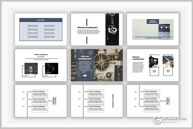 99页国外极简风格商务多用途PPT模板 - 顶尖PPT