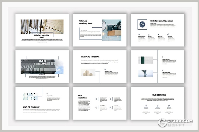 99页国外极简风格商务多用途PPT模板 - 顶尖PPT